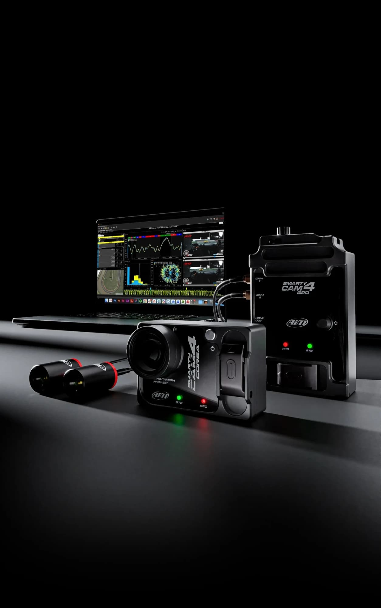 Aim SmartyCam 4 motorsport cameras and data analysis software