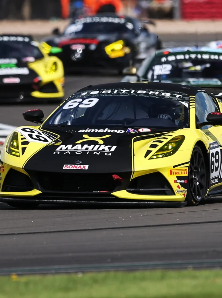 Cars Racing with Impact Detect Integrated into Motorsport Helmets